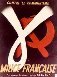 Affiche de recrutement de la Milice française sous Vichy