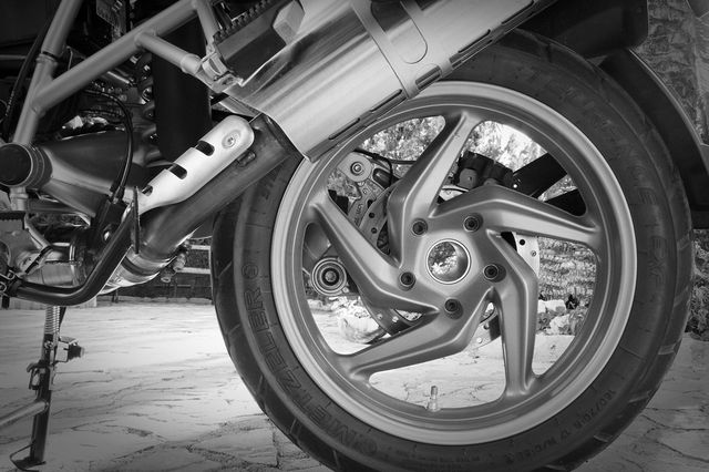 Une moto BMW 1200