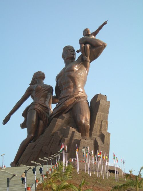 Le Monument de la Renaissance Africaine à Dakar