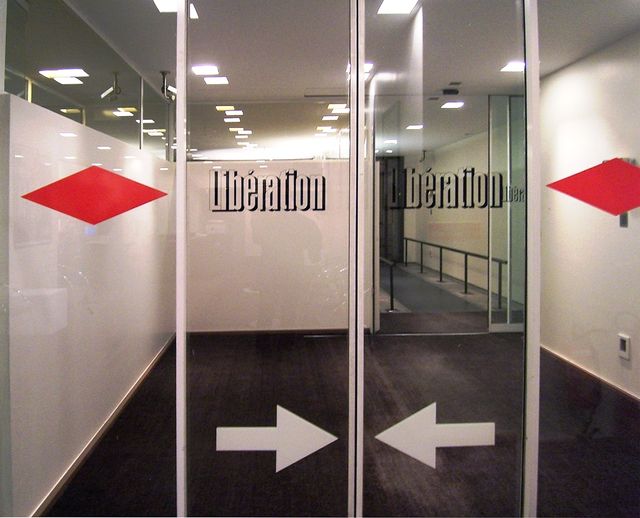 Hall d'entrée du quotidien Libération