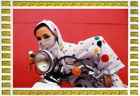 Rider, 2010, metallic lambda print, wooden frame with knor stock packaging