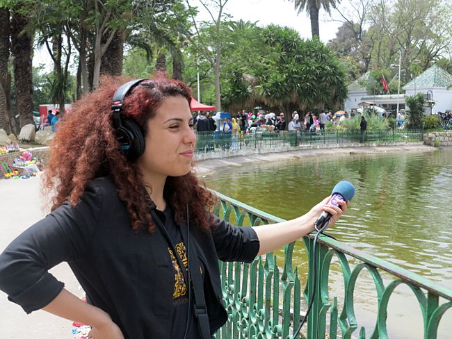 Dans le parc du Belvedère à Tunis
