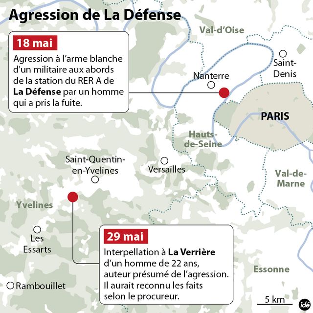 L'agression de la Défense
