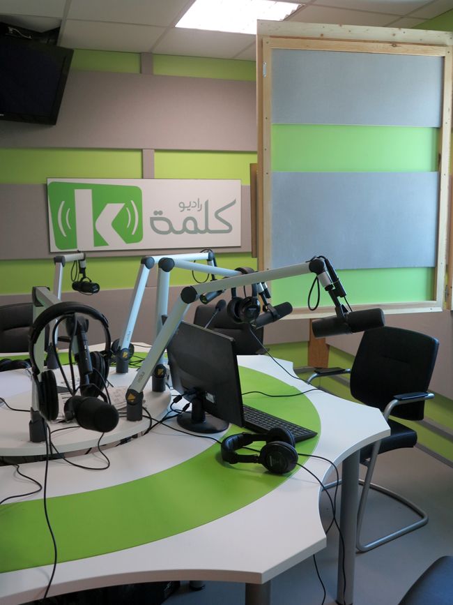 Un des studios de Radio Kalima