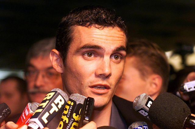 Richard Virenque en 2000, durant le procès Festina