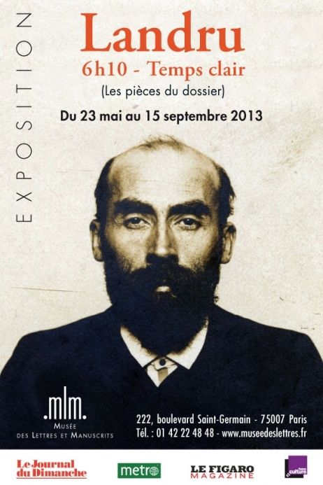 Affiche de l'exposition consacrée à Landru
