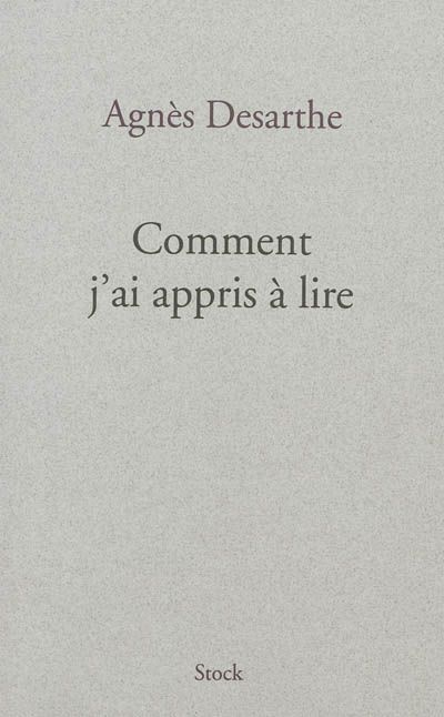 "Comment j'ai appris à lire"