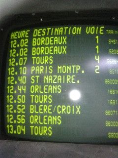 Panneau SNCF