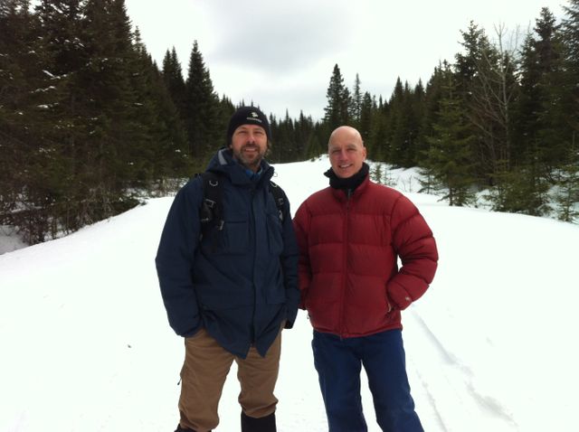 Forêt Montmorency - Pierre Vaillancourt, guide naturaliste, et André Desrochers, professeur au département des sciences du bois