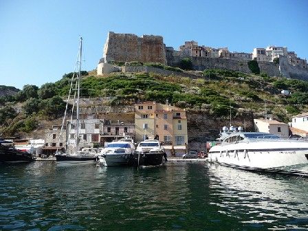 Vue depuis le port de Bonifacio - Corse