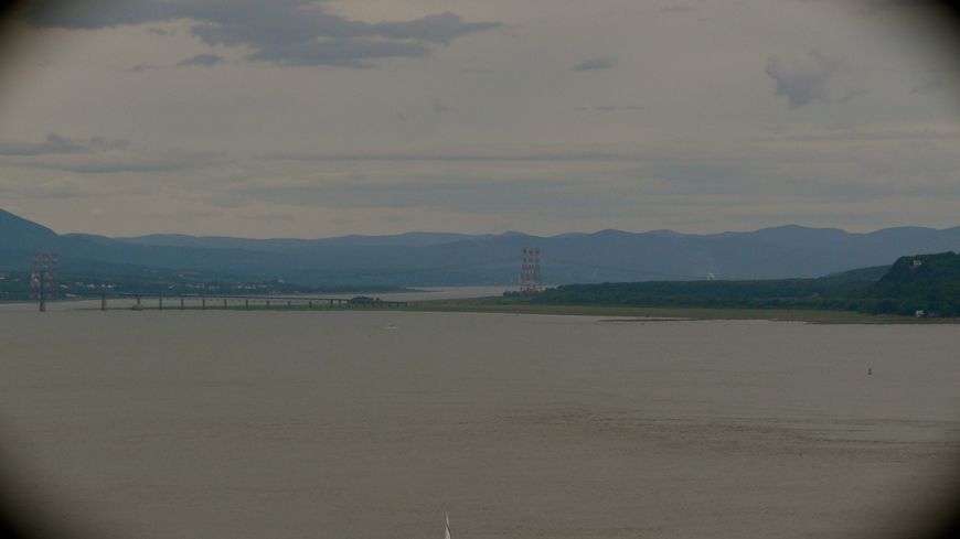 Vue sur l'Ile d'Orléans depuis la Terrasse Dufferin