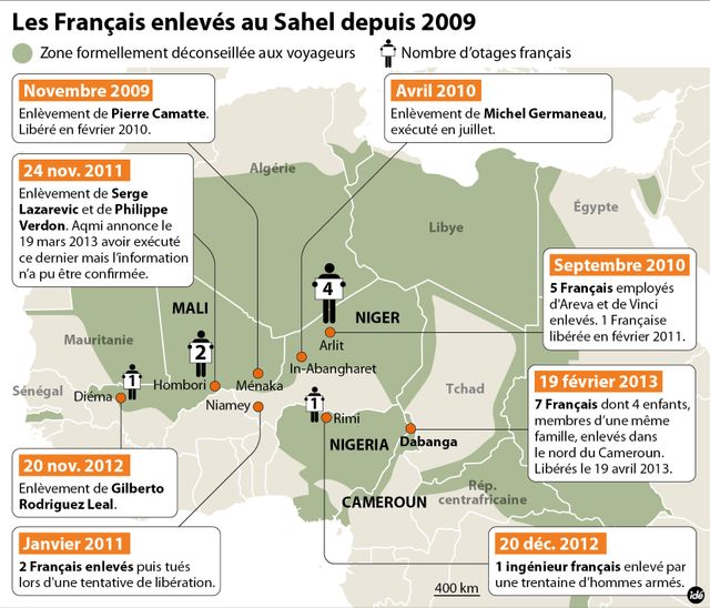 Les otages français en Afrique