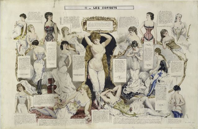 Études sur les femmes : les corsets, 1882-1890
