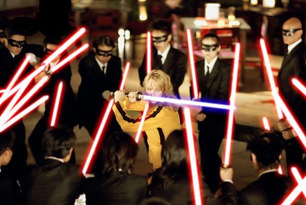 Lightsabers and Kill Bill
