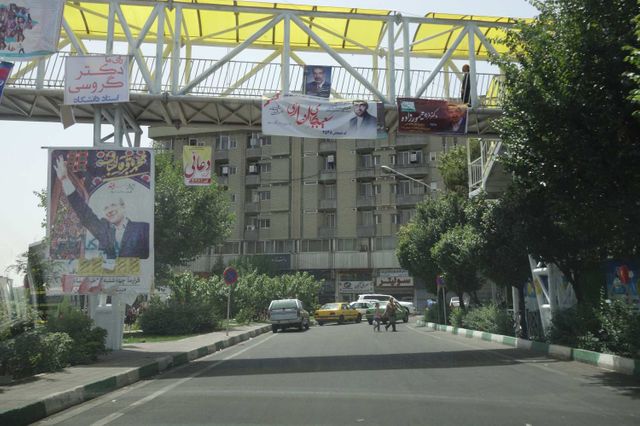 Affiches électorales à Téhéran