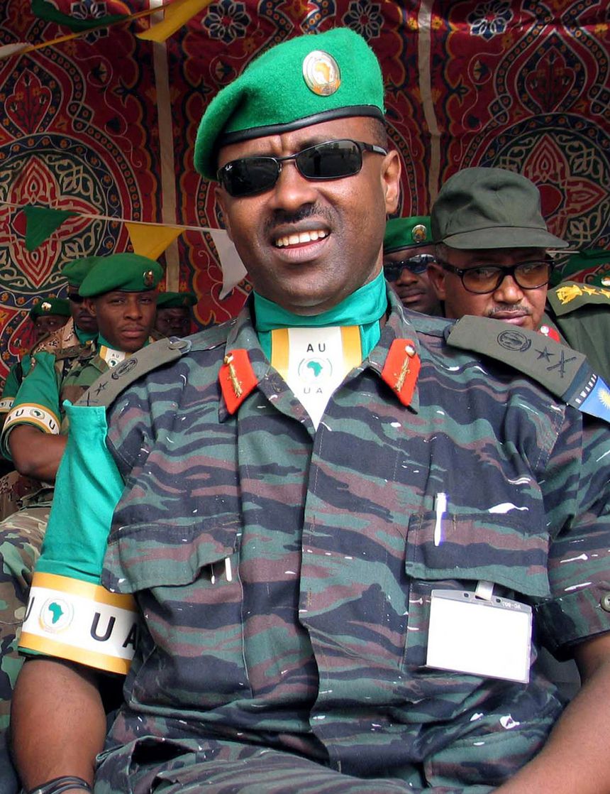 Le général rwandais Jean-Bosco Kazura en mai 2005 au Darfour