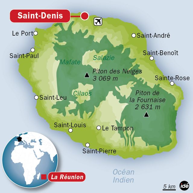 Carte de la Réunion