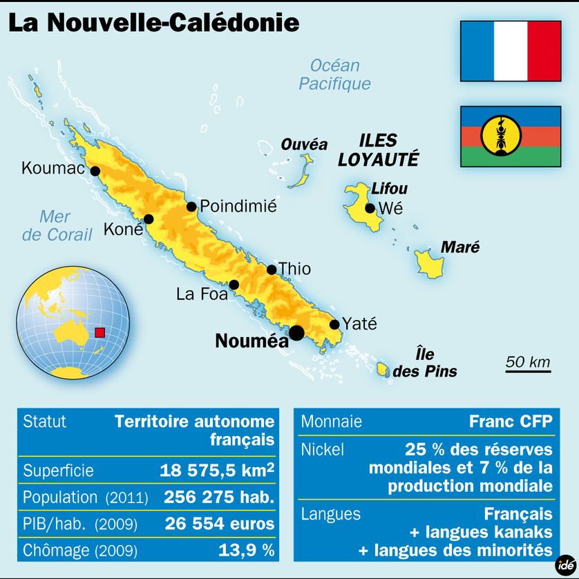 Un archipel dans l'Océan pacifique sud