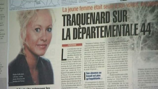Coupure de presse de l'affaire Elodie Kulik
