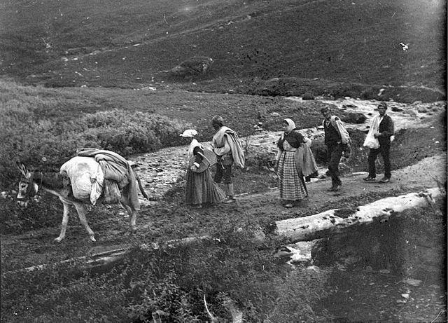 "Cliché pris à l'occasion du Congrès du Club Alpin Français, le 10 septembre 1893 à Luchon"