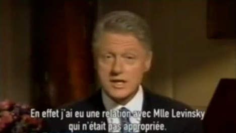 Les aveux de Bill Clinton à la télévision américaine