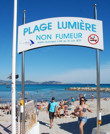 Plage non fumeur à la Ciotat