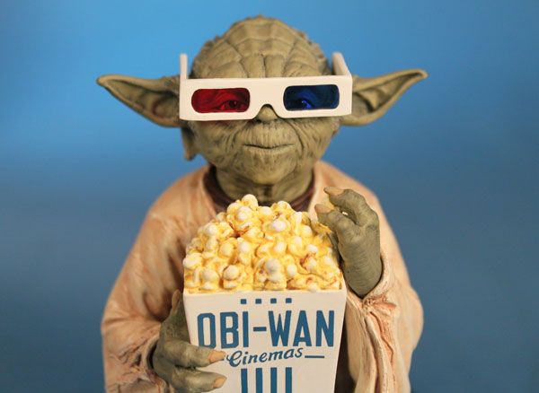 Yoda in 3D Glasses