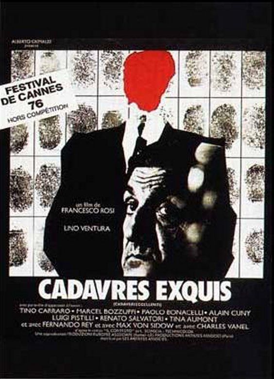 Affiche de Cadavres Exquis, de Francesco Rosi, 1976