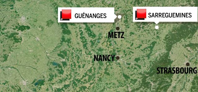 Carte du jeu des 1000 euros - Moselle