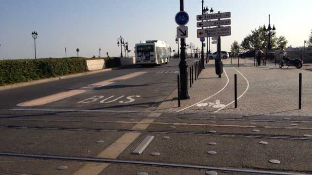 La piste cyclable déviée