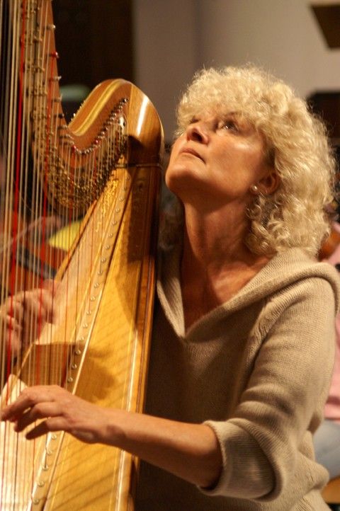 La harpiste Marielle Nordmann