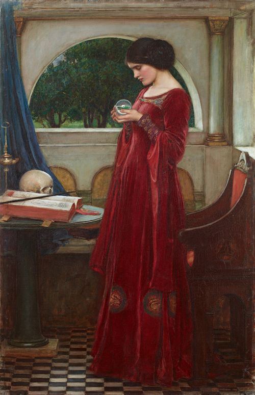 John William Waterhouse (1849-1917) La Boule de cristal, 1902 Huile sur toile, 121,6 x 79,7 cm Mexico, Collection Pérez Simón
