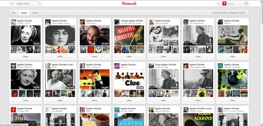 Agatha Christie Pinterest