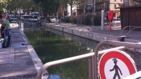 Vu d'ici: à Toulouse la sécurisation de l'écluse Bayard sur le canal du midi