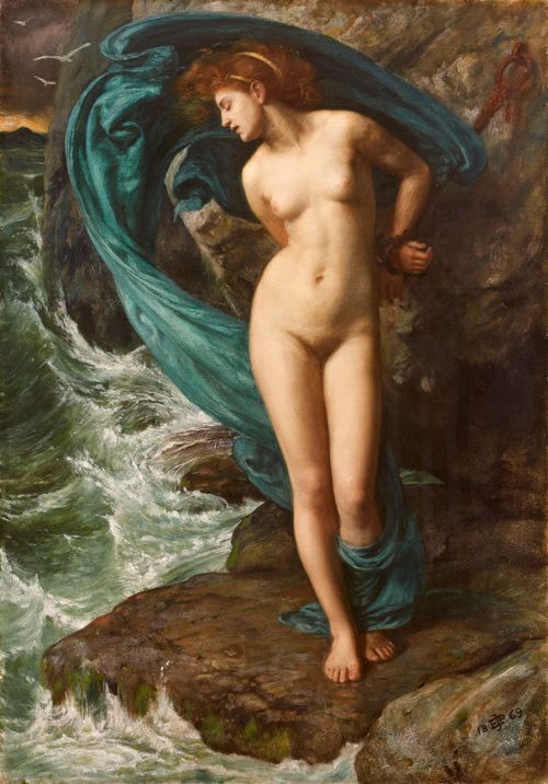 Sir Edward John Poynter (1836 – 1919) Andromède, 1869 Huile sur toile 51,3 x 35,7 cm Collection Pérez Simón, Mexico