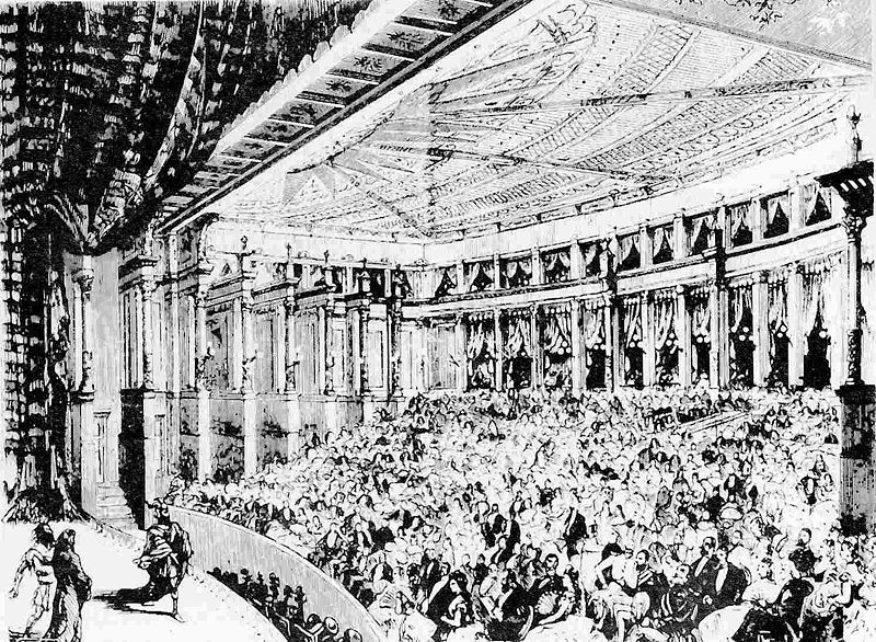 Bayreuth en 1876. Première représentation de L'Or du Rhin.