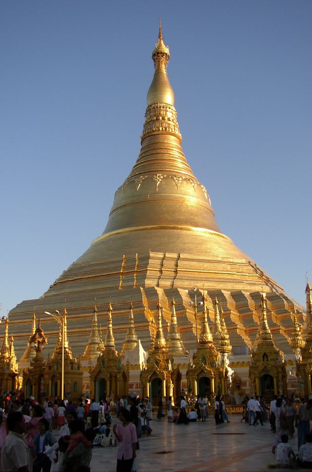 Pagode Shwedagon à Rangoun, Birmanie