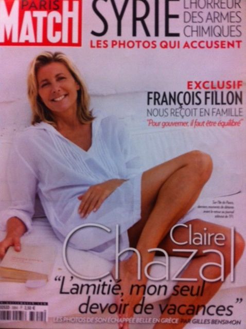 Une de Paris Match Claire Chazal