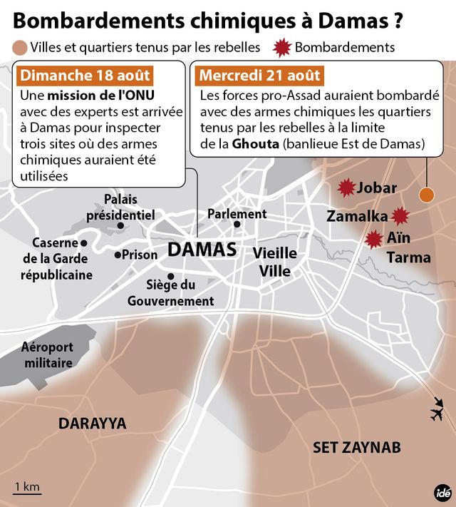 damas bombardement chimique