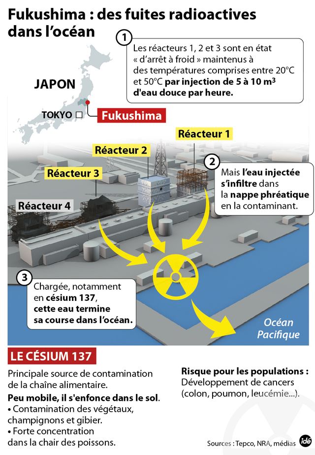 Fuite d'eau à Fukushima