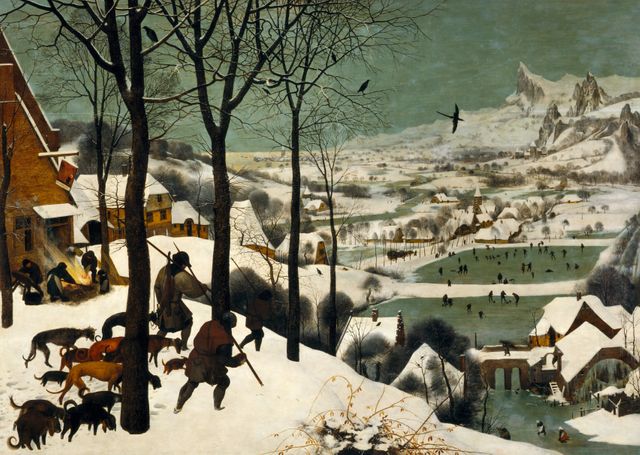 Les chasseurs dans la neige - Pieter Brueghel l'Ancien - 1565