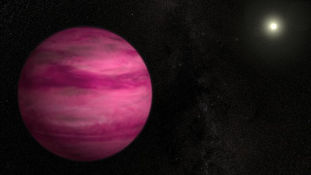 Vue d'artiste d'une exoplanète