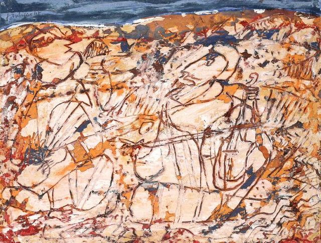 Musiciens au désert par Jean Dubuffet
