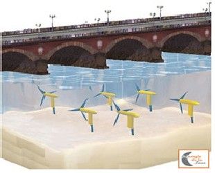 Hydroliennes sous la Garonne