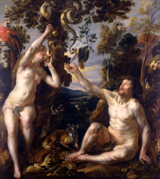 Adam et Eve (La Chute de l’Homme), vers 1640 Huile sur toile