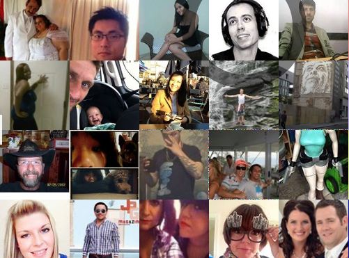 Un mur de profils Facebook