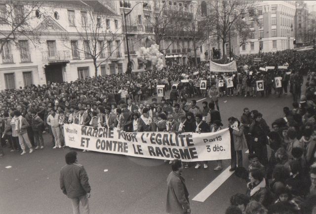 Le défilé de la Marche pour l'Egalité et contre le Racisme - 25 février 1983