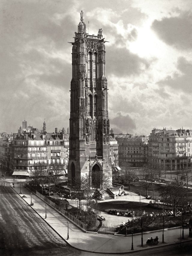 La Tour St-Jacques à Paris vers 1867