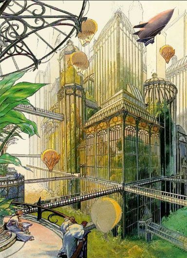 La ville futuriste et archiborescente de Calvani