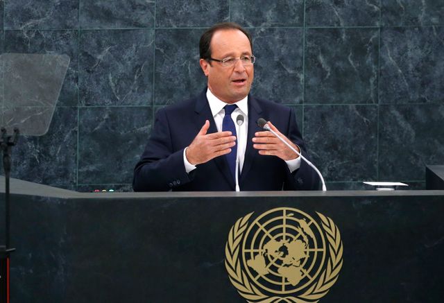 Hollande à la tribune de l'Onu